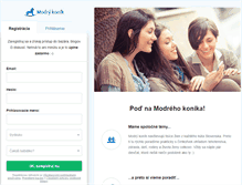 Tablet Screenshot of modrykonik.sk
